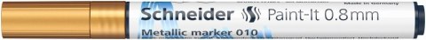 Marker metaliczny SCHNEIDER Paint-It 010, 0,8 mm, złoty metalik