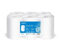 Ręcznik do podajników VELVET AutoCut, celulozowe, 2-warstwowe, śr. 19cm, 6rolek x 150m, biały