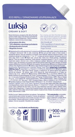 Kremowe mydło w płynie LUKSJA, len, zapas 900ml