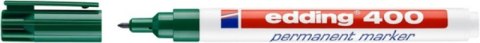 Marker permanentny e-400 EDDING, 1 mm, zielony (10 szt.)