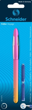 Pióro wieczne SCHNEIDER Voyage M + 2 naboje, blister, mix kolorów