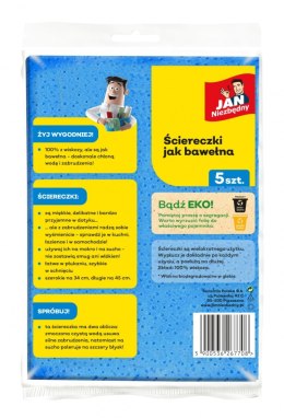Ściereczki jak bawełna JAN NIEZBĘDNY, 5 szt.