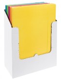 Teczka z gumką OFFICE PRODUCTS Fluo, karton/lakier, A4, 300gsm, 3-skrz., mix kolorów