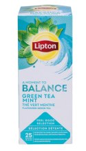 Herbata LIPTON Feel Good Selection, Balance, zielona, miętowa, 25 kopert