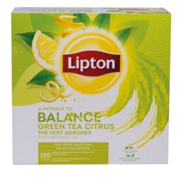 Herbata LIPTON Feel Good Selection, Balance, zielona, cytrusowa, 100 kopert