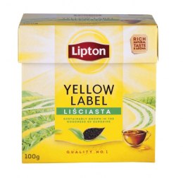 Herbata LIPTON czarna, Yellow Label, liściasta, 100g