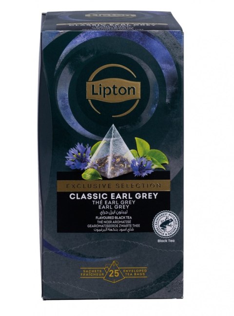 Herbata LIPTON Exclusive Selection, piramidki, Earl Grey, 25 kopert