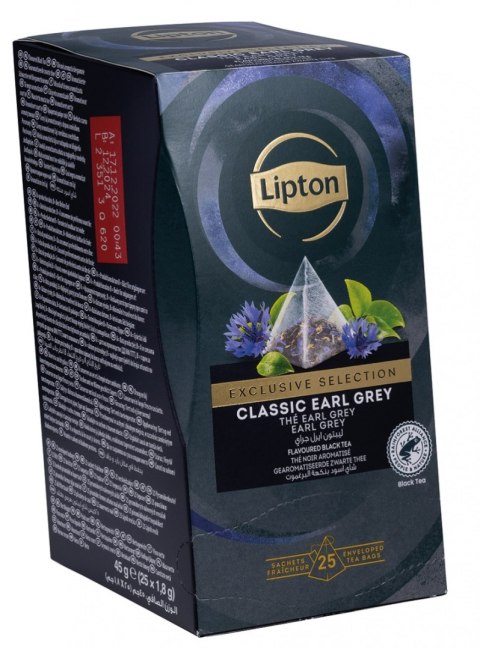 Herbata LIPTON Exclusive Selection, piramidki, Earl Grey, 25 kopert