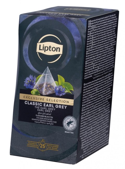 Herbata LIPTON Exclusive Selection, piramidki, Earl Grey, 25 kopert