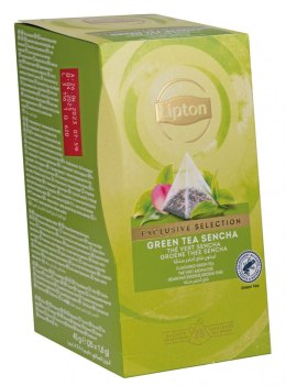 Herbata LIPTON Exclusive Selection, piramidki, zielona sencha, 25 kopert