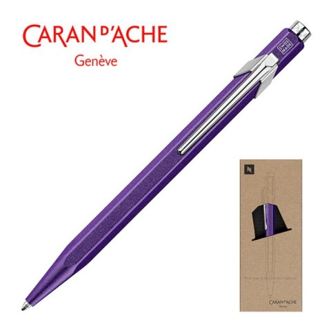 Długopis CARAN D'ACHE 849 Nespresso Arpeggio, M, w pudełku, fioletowy