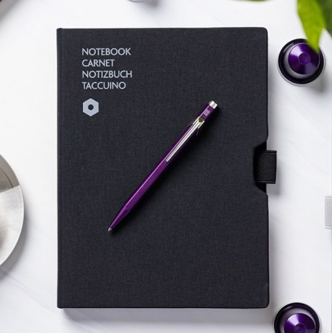 Długopis CARAN D'ACHE 849 Nespresso Arpeggio, M, w pudełku, fioletowy