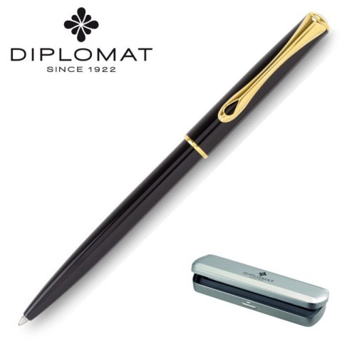 Długopis DIPLOMAT Traveller czarny/złoty