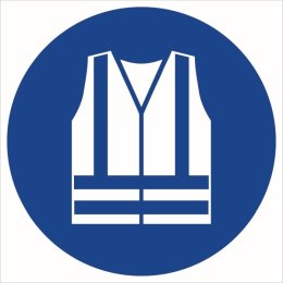 Tabliczka Nakaz stosowania kamizelki odblaskowej ZZ-26n/17974ZN (X)