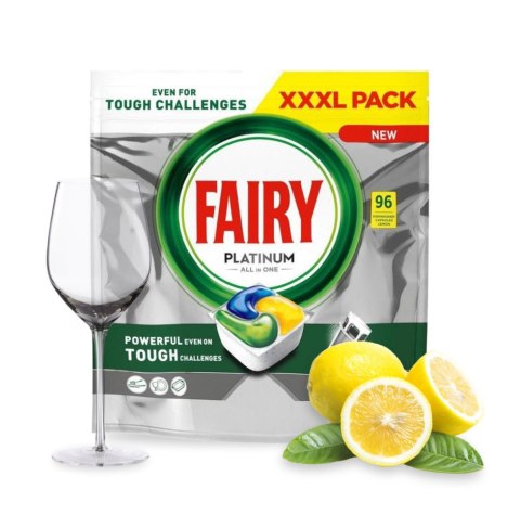 FAIRY Kapsułki do zmywarki PLATINUM ALL IN1 96 sztuk LEMON 009