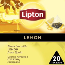 Herbata LIPTON Discovery Collection, czarna, cytryna, 20 piramidek