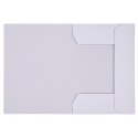 Teczka z gumką OFFICE PRODUCTS Budget Pro, karton, biała wewn., A4, 250gsm, 3-skrz., biała