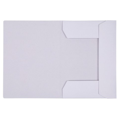 Teczka z gumką OFFICE PRODUCTS Budget Pro, karton, biała wewn., A4, 250gsm, 3-skrz., biała