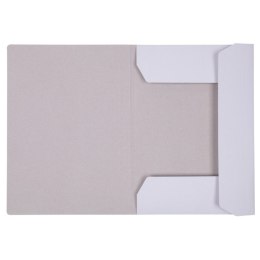 Teczka z gumką OFFICE PRODUCTS Budget, karton, A4, 250gsm, 3-skrz., biała