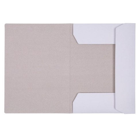 Teczka z gumką OFFICE PRODUCTS Premium, karton, A4, 350gsm, 3-skrz., biała