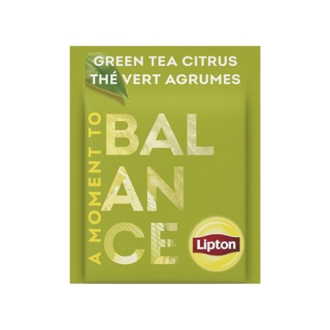 Herbata LIPTON Feel Good Selection, Balance, zielona, cytrusowa, 25 kopert