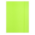 Teczka z gumką OFFICE PRODUCTS, Fluo soft touch, karton/lakier, A4, 320gsm, 3-skrz., mix kolorów
