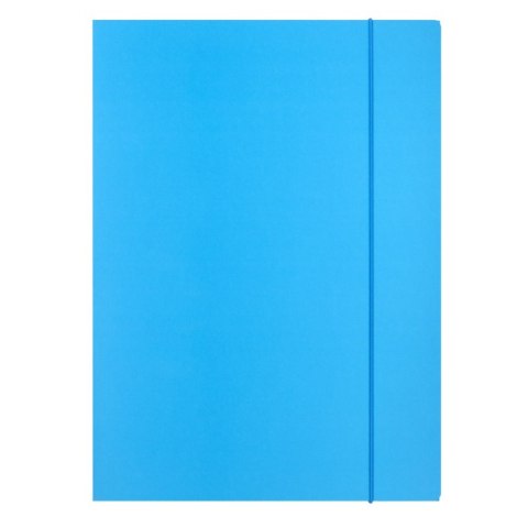 Teczka z gumką OFFICE PRODUCTS, Fluo soft touch, karton/lakier, A4, 320gsm, 3-skrz., mix kolorów