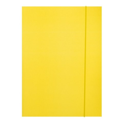 Teczka z gumką OFFICE PRODUCTS, Fluo soft touch, karton/lakier, A4, 320gsm, 3-skrz., mix kolorów