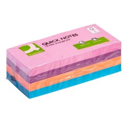 Bloczek samoprzylepny Q-CONNECT Rainbow, 38x51mm, 3x4x100 kart., mix kolorów