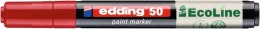 Marker olejowy na bazie wody e-50 EDDING EcoLine, 2-3mm, czerwony