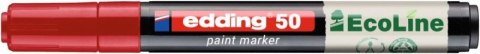 Marker olejowy na bazie wody e-50 EDDING EcoLine, 2-3mm, czerwony