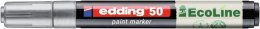 Marker olejowy na bazie wody e-50 EDDING EcoLine, 2-3mm, srebrny