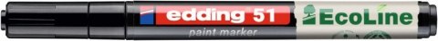 Marker olejowy na bazie wody e-51 EDDING EcoLine, 1-2mm, czarny