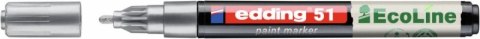 Marker olejowy na bazie wody e-51 EDDING EcoLine, 1-2mm, srebrny
