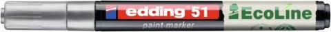 Marker olejowy na bazie wody e-51 EDDING EcoLine, 1-2mm, srebrny
