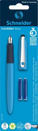 Pióro wieczne SCHNEIDER Wavy, 2 naboje, mix kolorów, blister