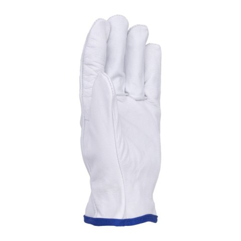Rękawice robocze DONAU SAFETY DS-DRIVGOAT, driver, skóra kozia, rozm. 11/XXL, białe