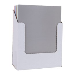 Teczka z gumką OFFICE PRODUCTS, Pastel soft touch, karton/lakier, A4, 320gsm, 3-skrz., mix kolorów