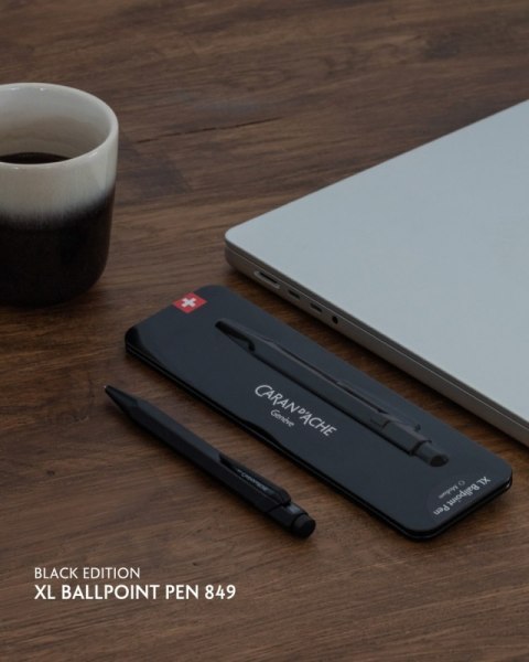 Długopis CARAN D'ACHE 849 XL, Black Code, czarny