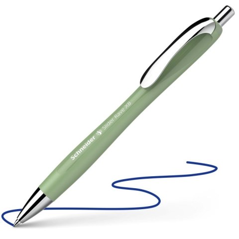 Długopis automatyczny SCHNEIDER Slider Rave, XB, 1szt., zielony
