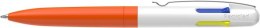 Długopis automatyczny SCHNEIDER TAKE 4 Neon, M, 4 kolory wkładu, pomarańczowo-biały