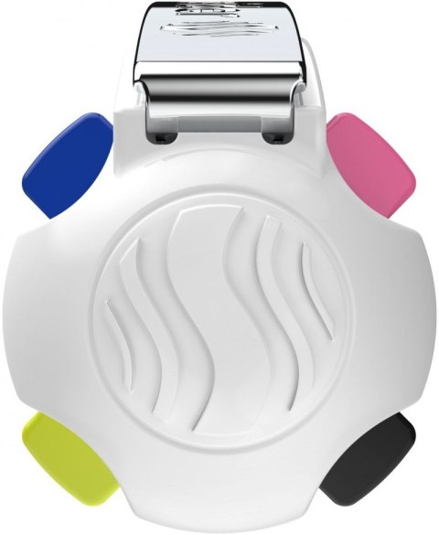 Długopis automatyczny SCHNEIDER TAKE 4 Neon, M, 4 kolory wkładu, różowo-biały