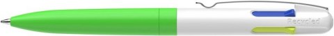 Długopis automatyczny SCHNEIDER TAKE 4 Neon, M, 4 kolory wkładu, zielono-biały