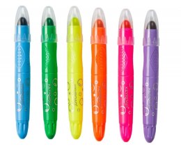 Kredki żelowe KEYROAD Neon, 6 szt., mix kolorów neonowych