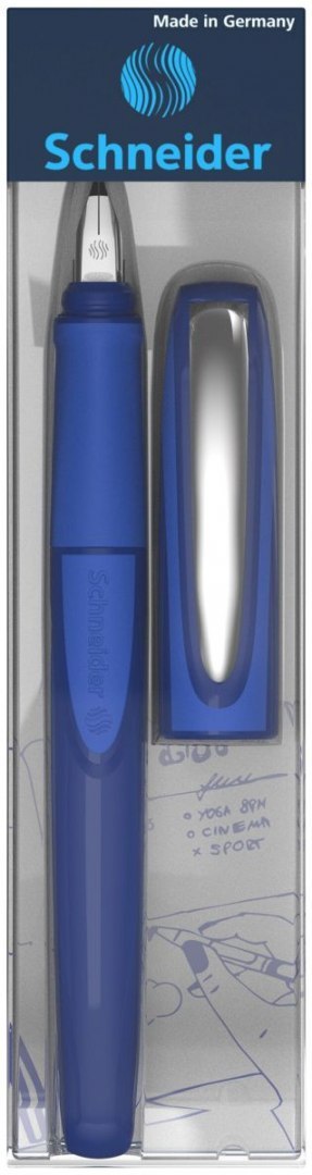 Pióro wieczne SCHNEIDER Ray, L, pud. plastikowe, niebieskie