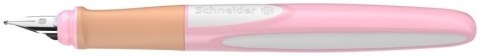 Pióro wieczne SCHNEIDER Ray, M, pud. plastikowe, różowo-białe