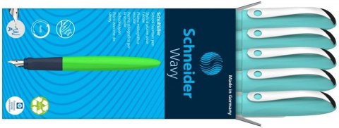 Pióro wieczne SCHNEIDER Wavy, A, turkusowe