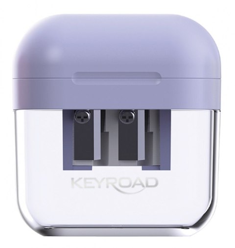 Temperówka plastikowa KEYROAD Jelly Gel, podwójna, blister, transparentna