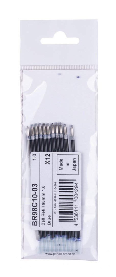 Wkład do długopisu PENAC Sleek Touch, Side101, Pepe, RBR, RB085, CCH3 1,0mm, niebieski