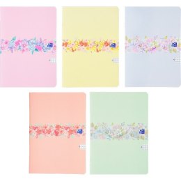 Zeszyt Oxford Flowers A5 60 kartek kratka 5x5 mm Mix 400181450